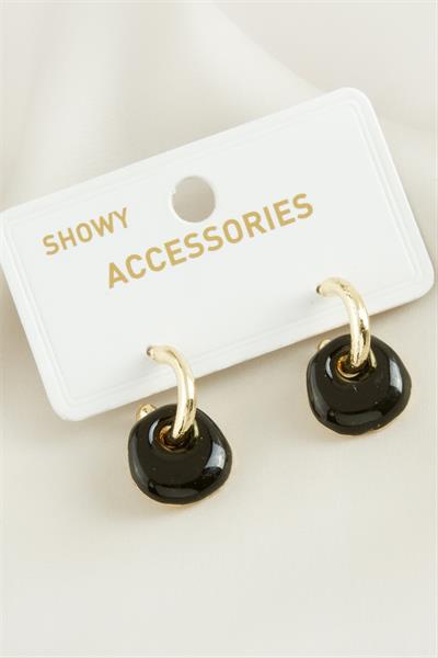 Yuvarlak Trend Mineli Küpe