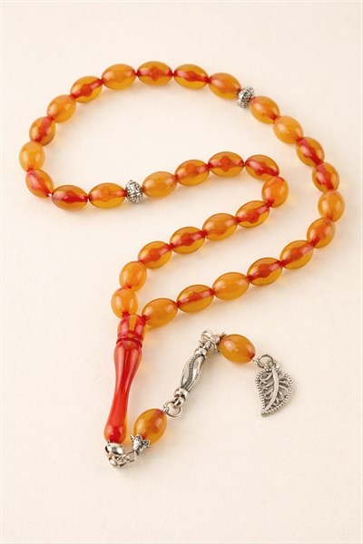 Zeytin Şekilli Plastik Tesbih 8*11 mm