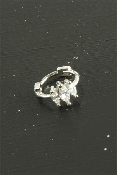 Zikzak Lüks Çelik Kulak Burun Piercing 1 Adet