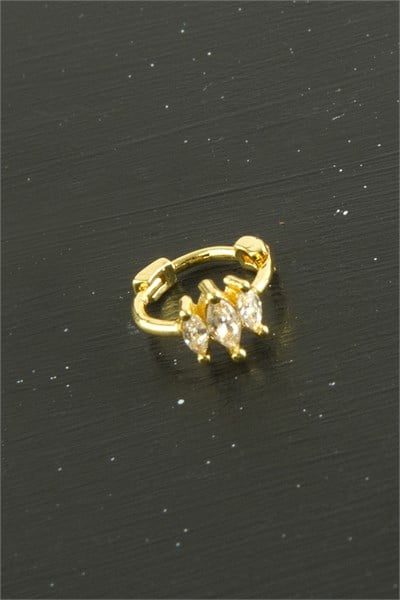 Zikzak Lüks Çelik Kulak Burun Piercing 1 Adet
