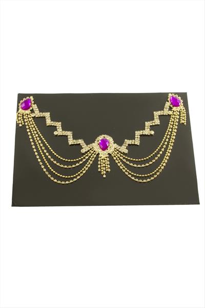 Zikzak Şerit Taşlı Alınlık