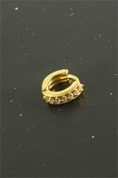 Zirkon Taşlı Çelik Kulak Burun Piercing 1 Adet