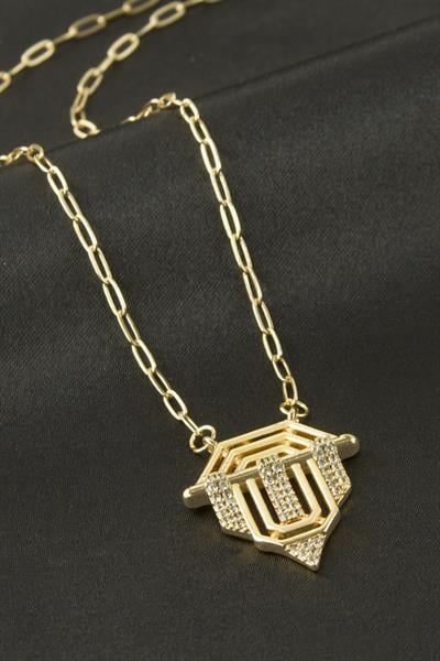 Zirkon Taşlı Kolye