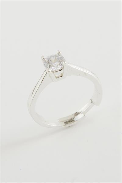 Zirkon Tek Taşlı Yüzük