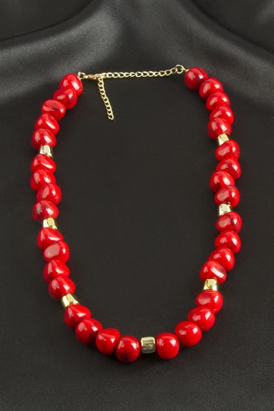 Zr Model Oval Plastik Kolye