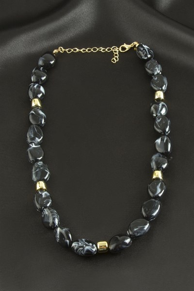 Zr Model Oval Plastik Kolye