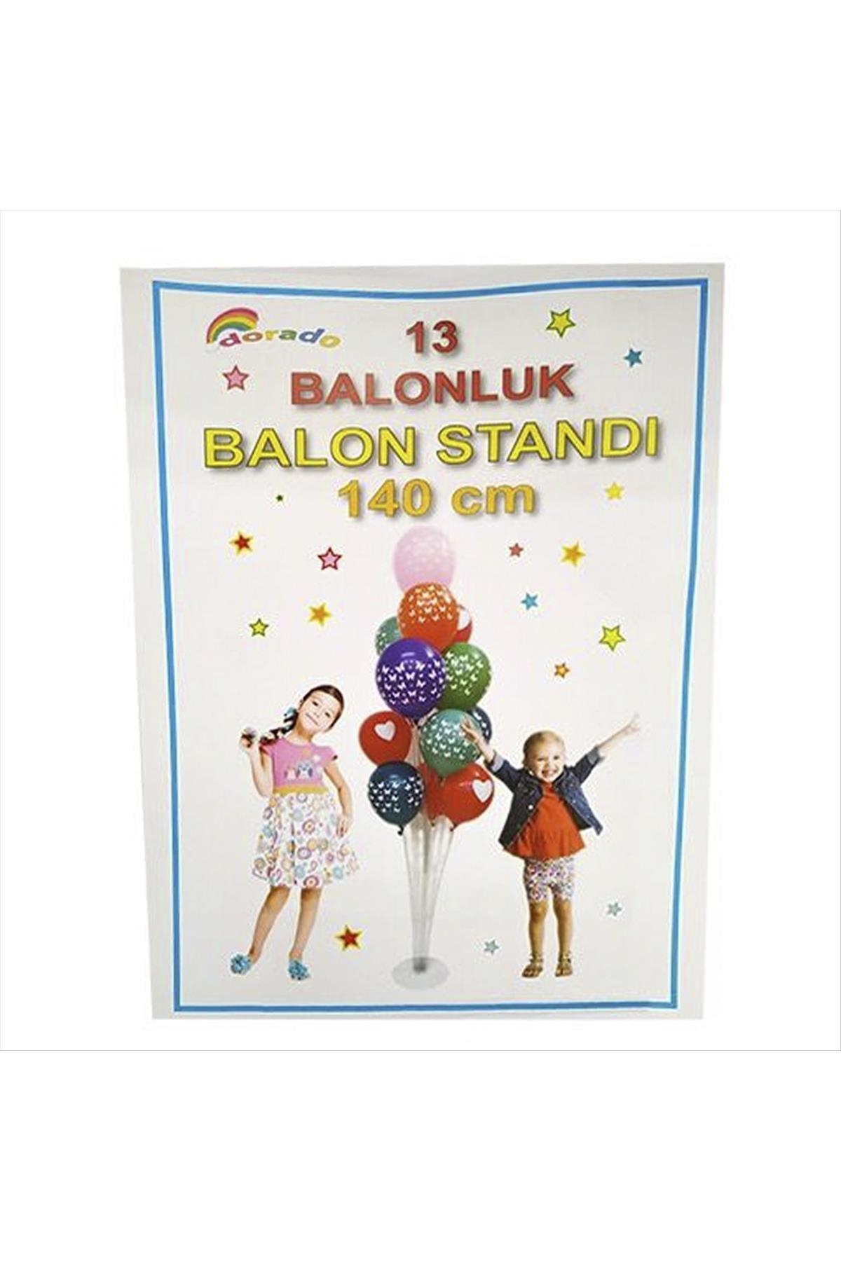 13 Adet Şeffaf Balon Standı 140 cm