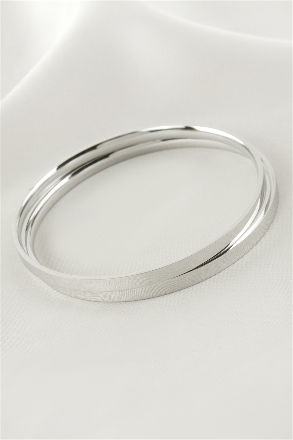 2 Adet Ajda Lüks Çelik Bilezik 60*4 mm