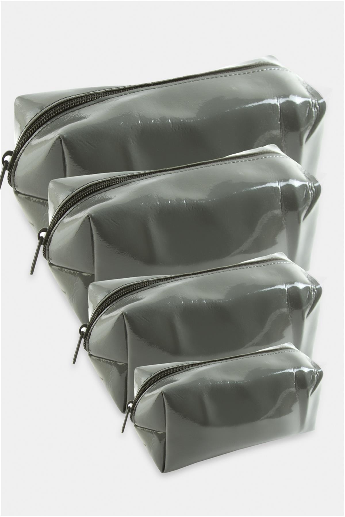 4 Adet El Tutmalı Makyaj Çantası