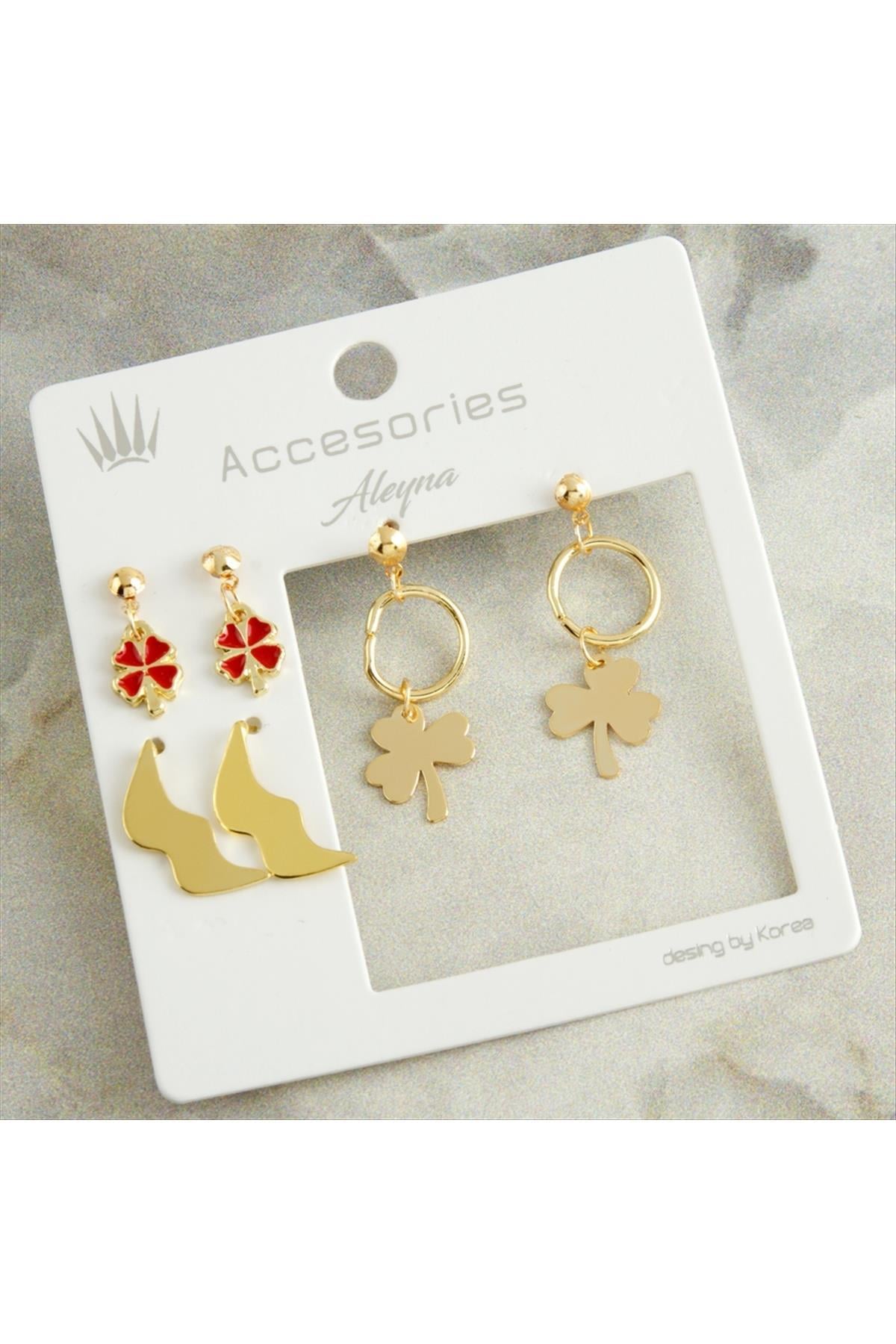 6 Adet Yonca Yeni Sezon Küpe