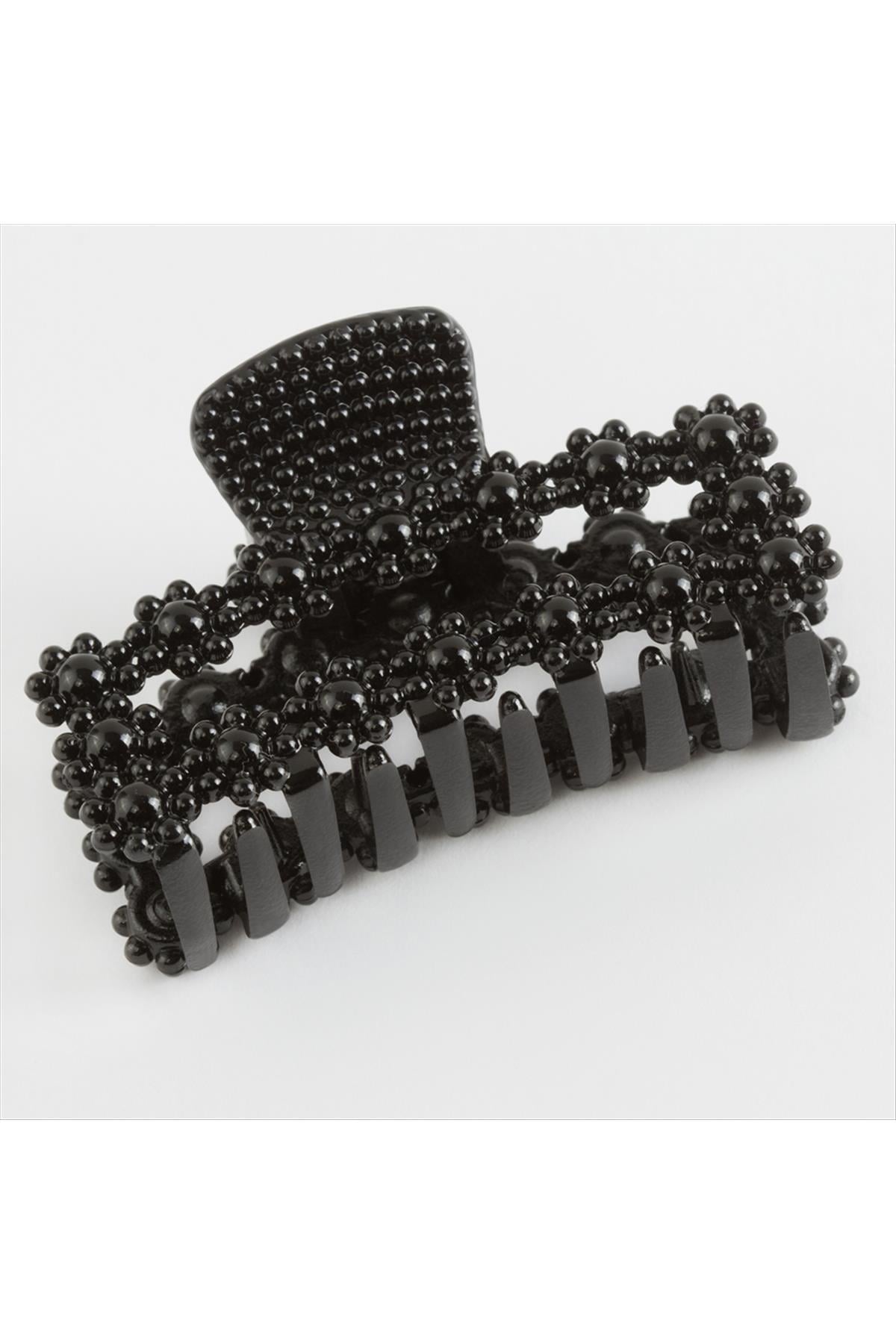8 cm Kare Orta İnci Mandal Toka 1 Adet