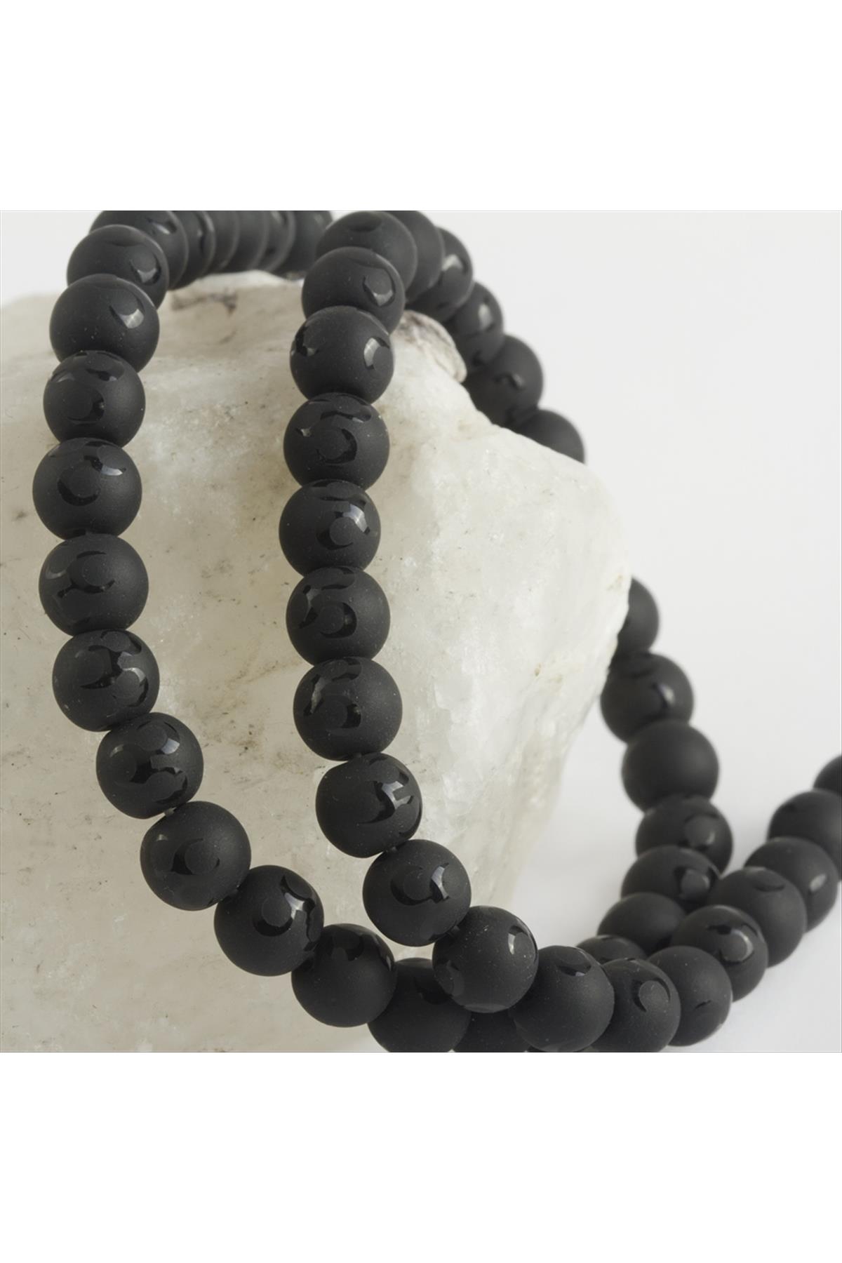 8 mm 3 Hilal Orjinal Onix Taşı