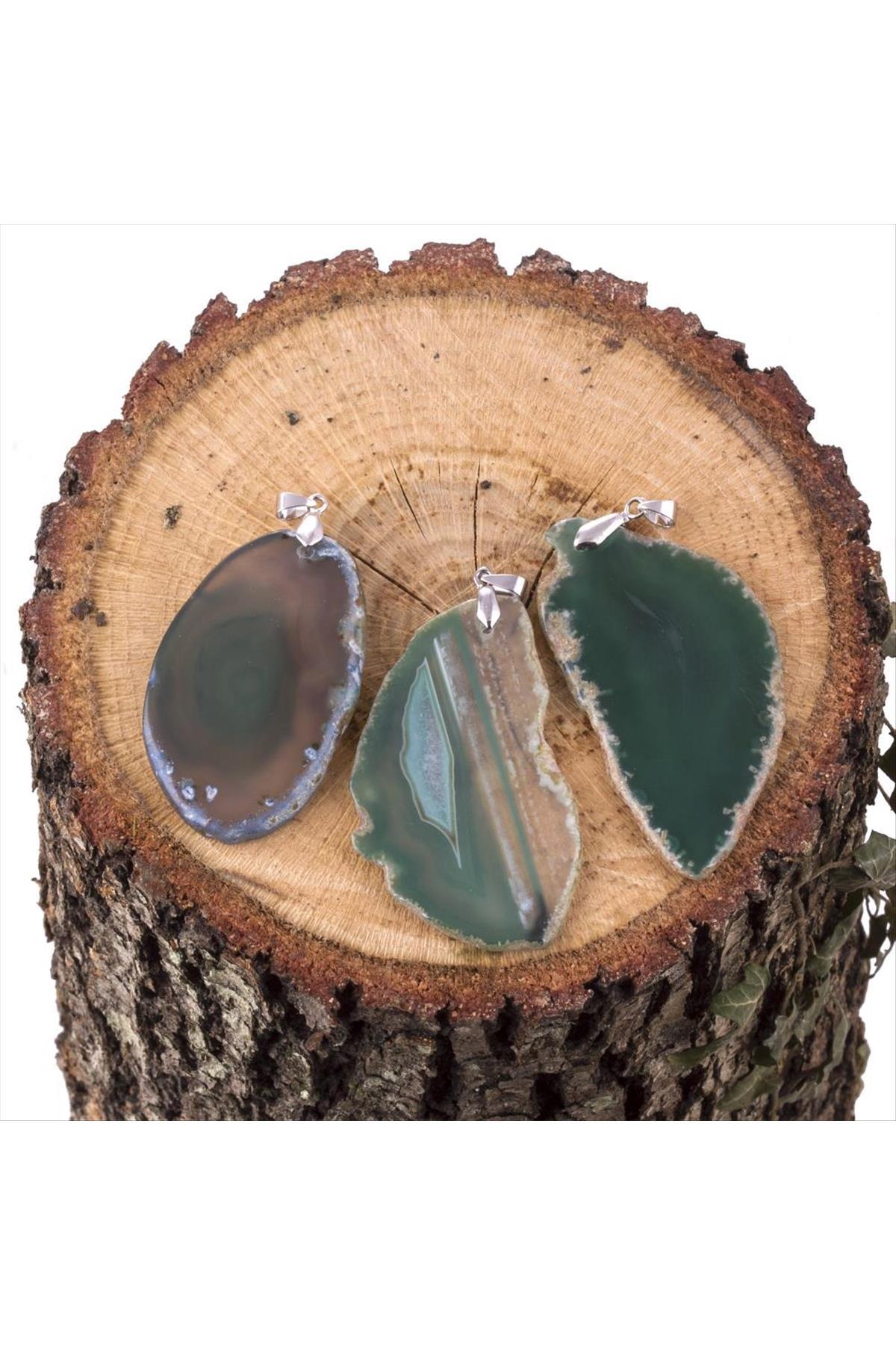 Akik Doğaltaş Kolye Ucu