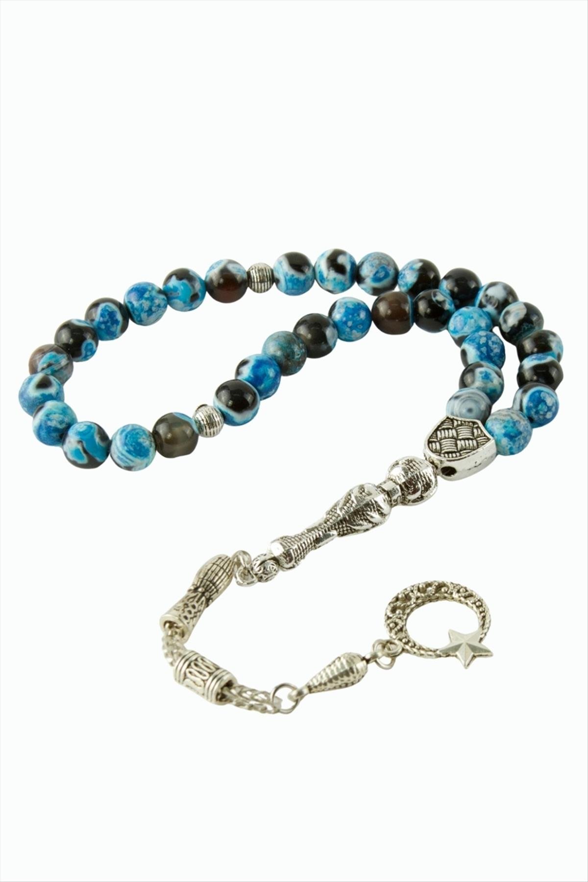 Akik Doğaltaş Tesbih 8 mm