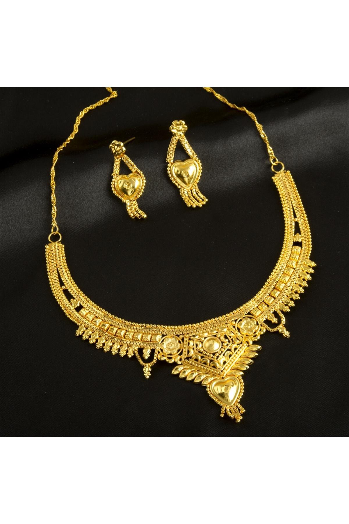 Altın Kaplama Set Kolye