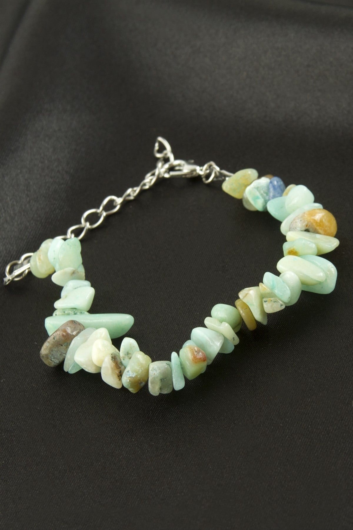 Amazonit Kırık Doğaltaş Bileklik