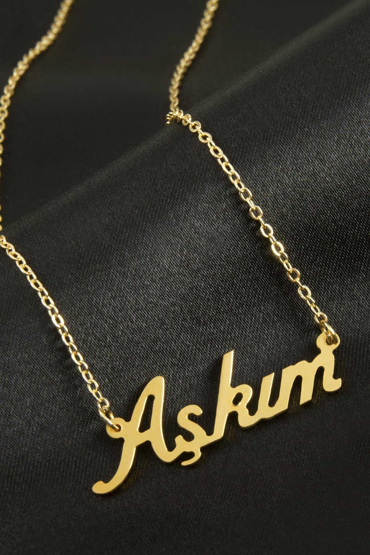 Aşkım isimli kolye (Kişiye Özel)