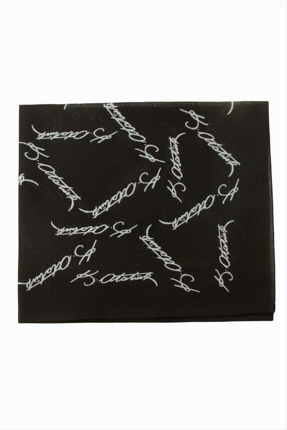 Atatürk İmzalı Desenli Bandana 50*50