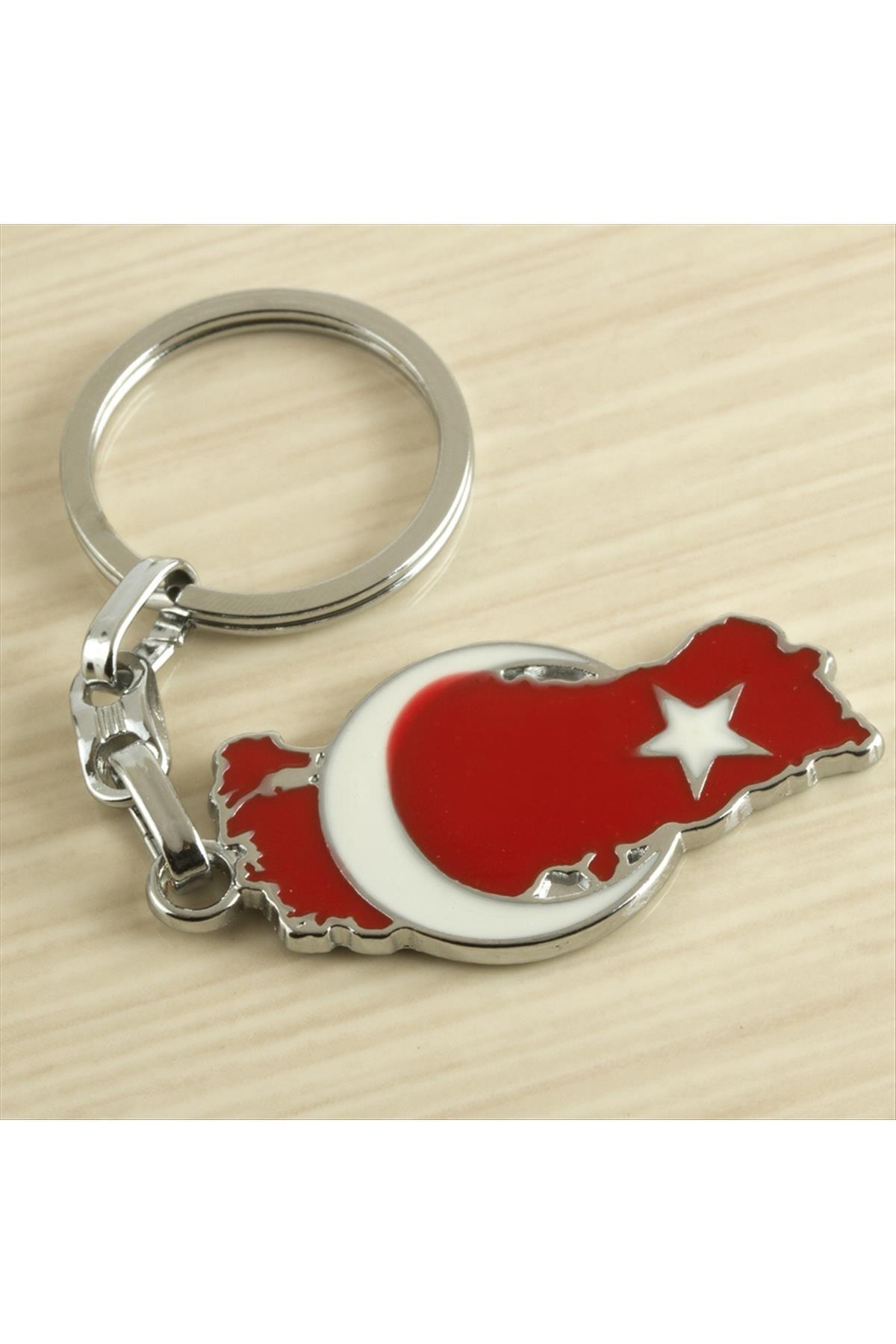 Ay Yıldız Metal Anahtarlık