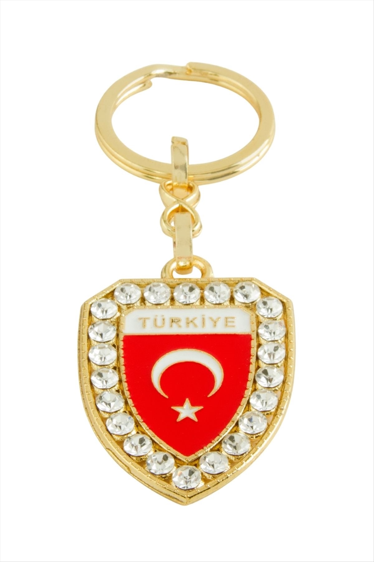 Ay Yıldız Taşlı Anahtarlık