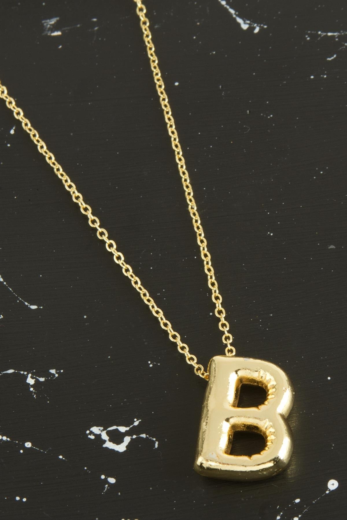 B Harfli Balon Kolye