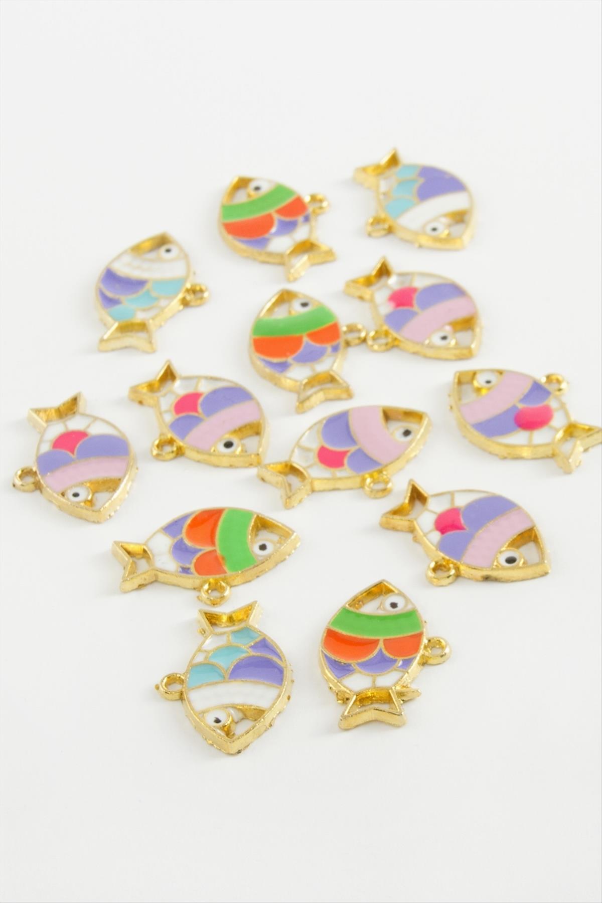 Balık Tek Kulp Mineli Bileklik ve Kolye Ucu Aparatı 1 Adet