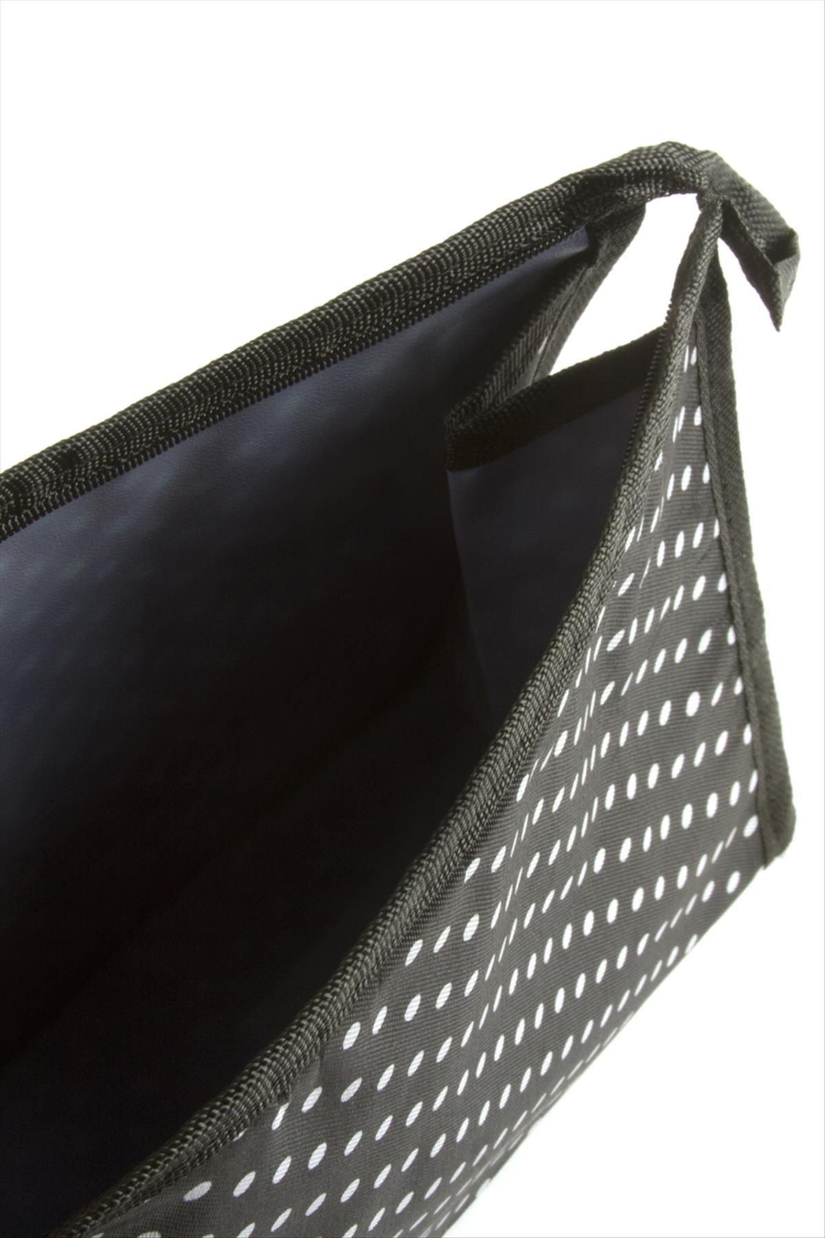 Benekli Desenli Makyaj Çantası