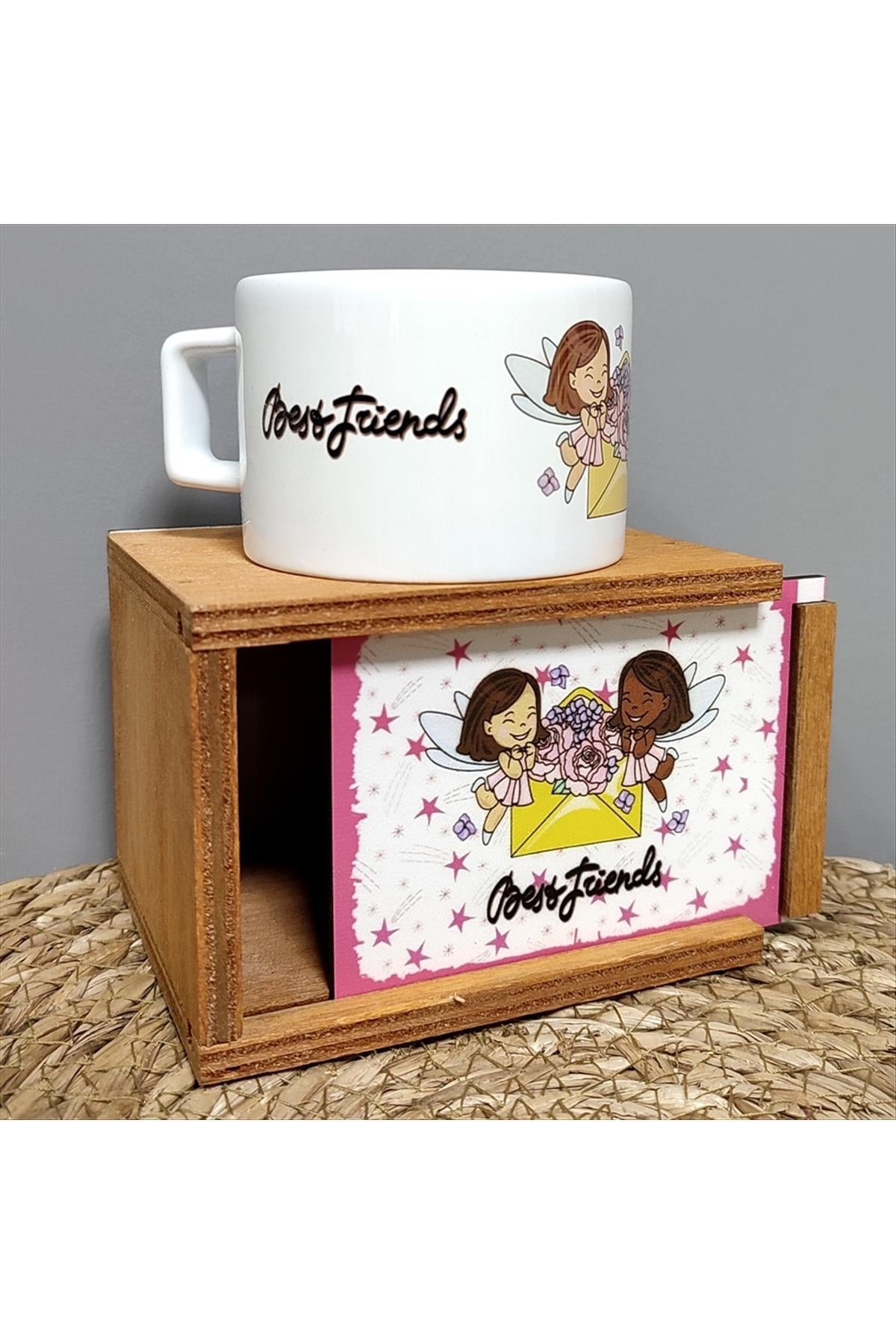 Best Friends Ahşap Kutulu Kupa