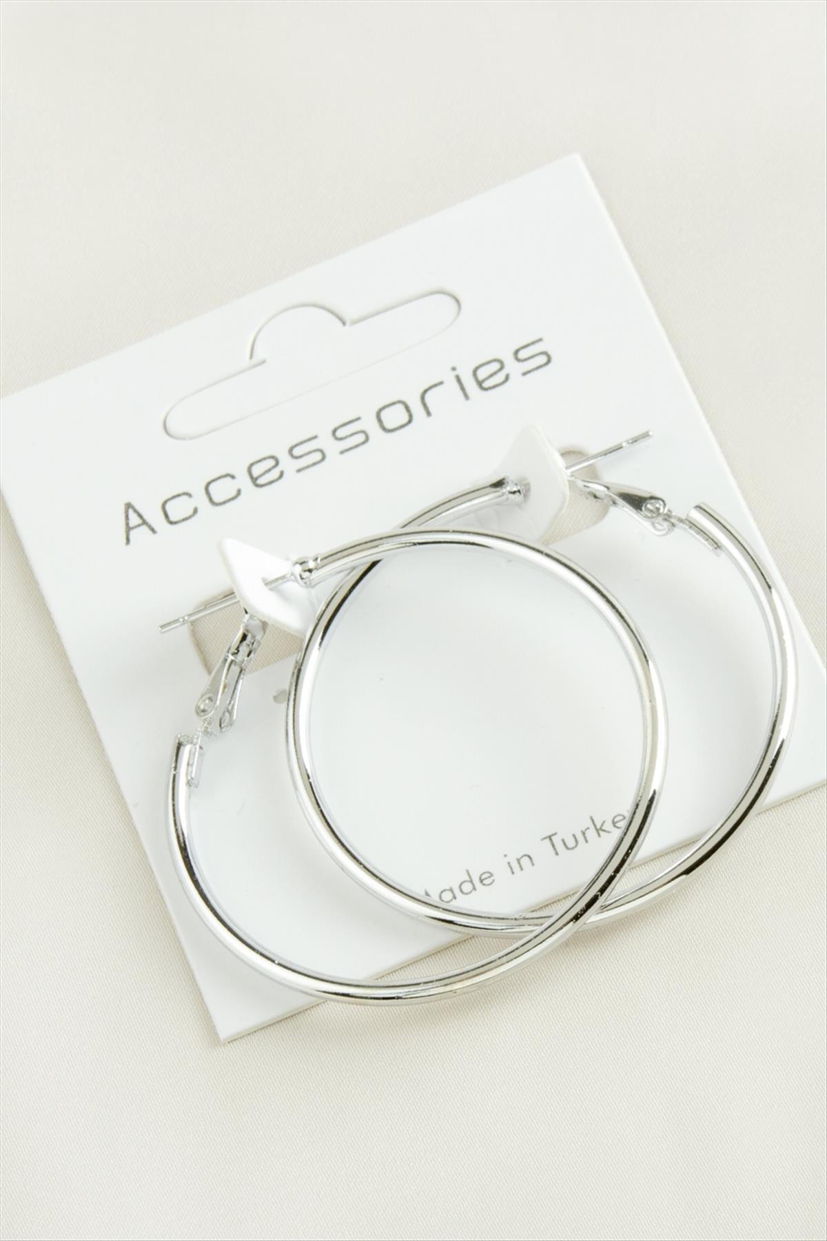 Boru Halka Küpe 4 cm