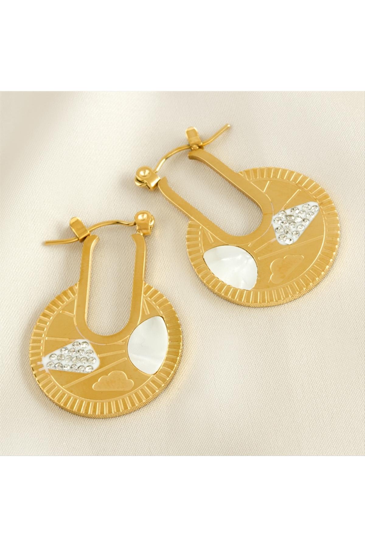 Bulut Lüks Çelik Küpe