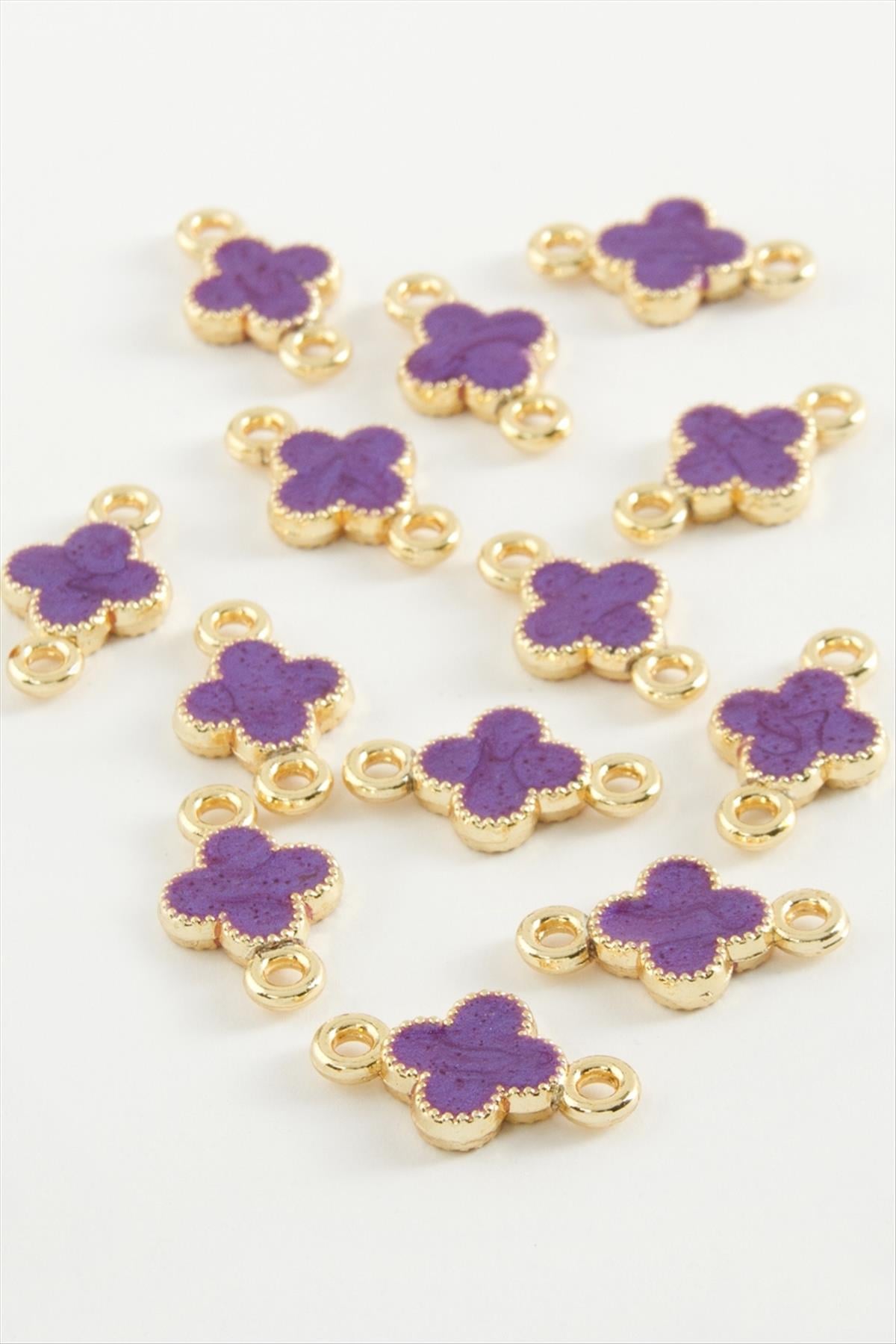 Çiçek Çift Kulplu Mineli Bileklik ve Kolye Ucu Aparatı 1 Adet