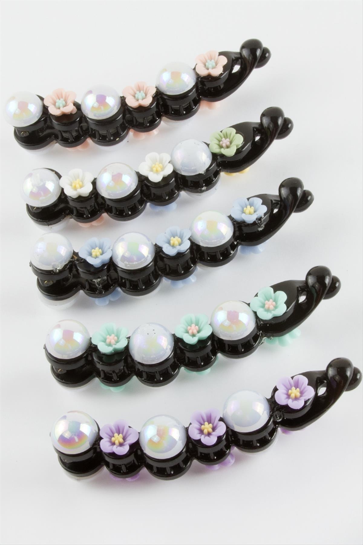 Çiçek İncili Muz Toka