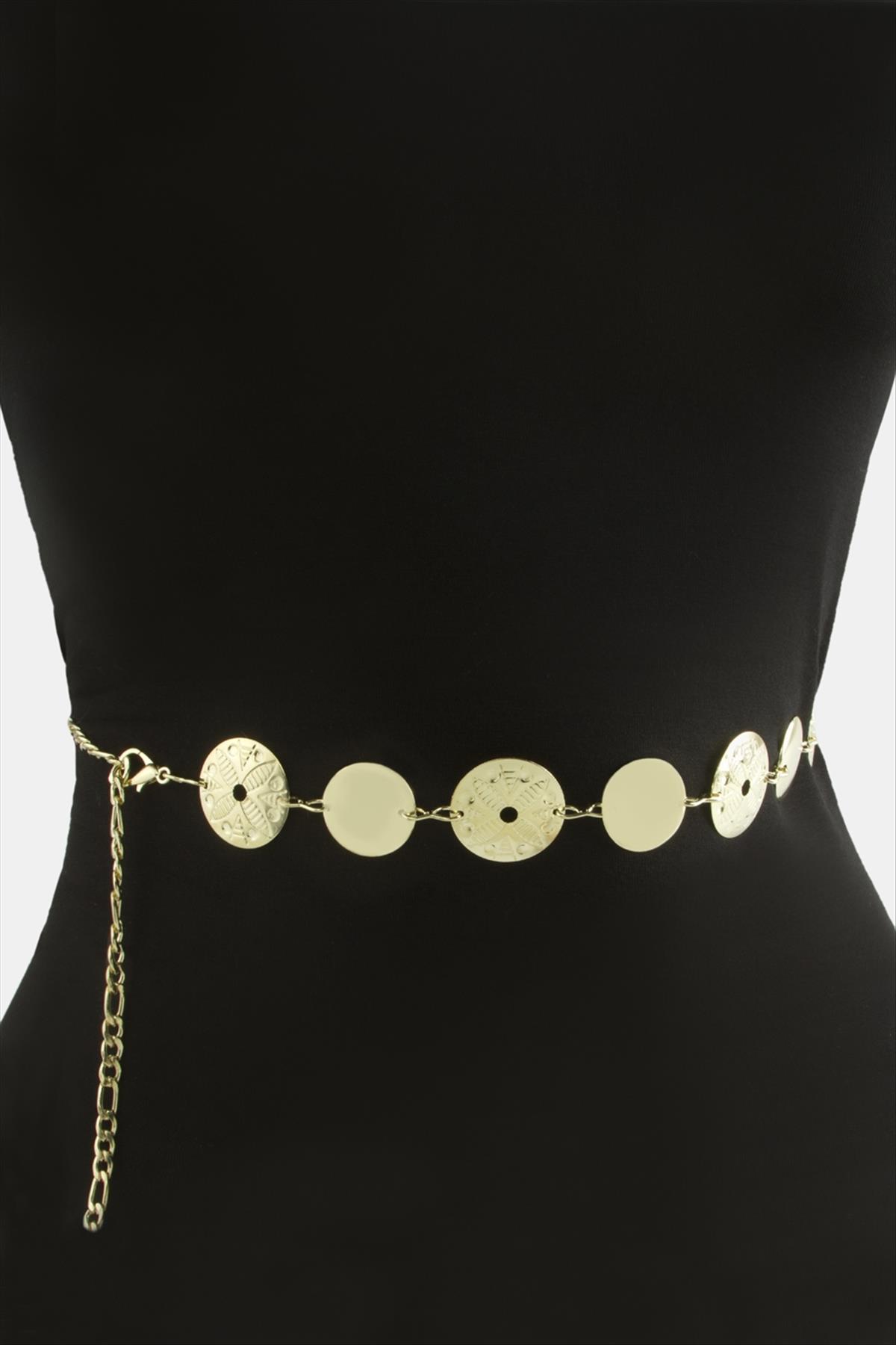 Çiçek Metal Zincir Kemer