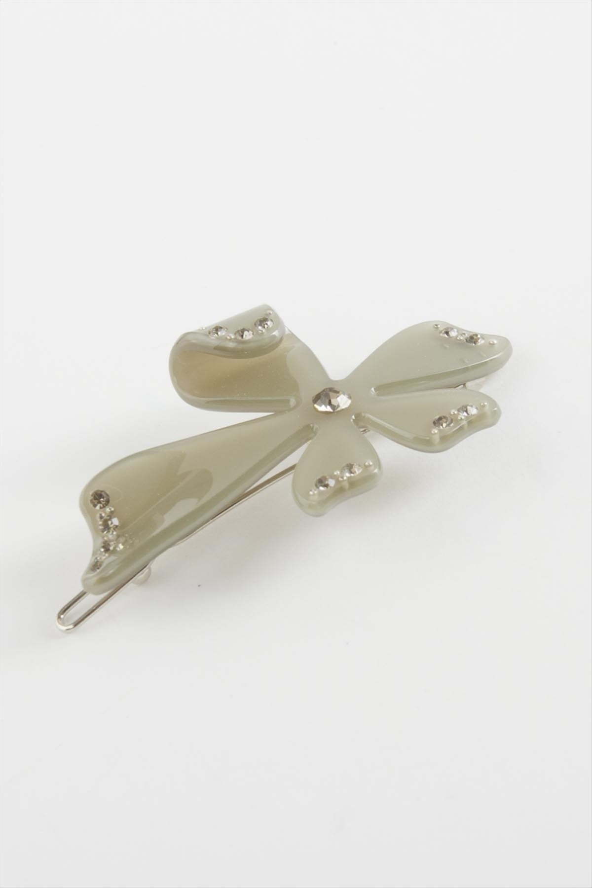 Çiçek Taşlı Klipsli Toka
