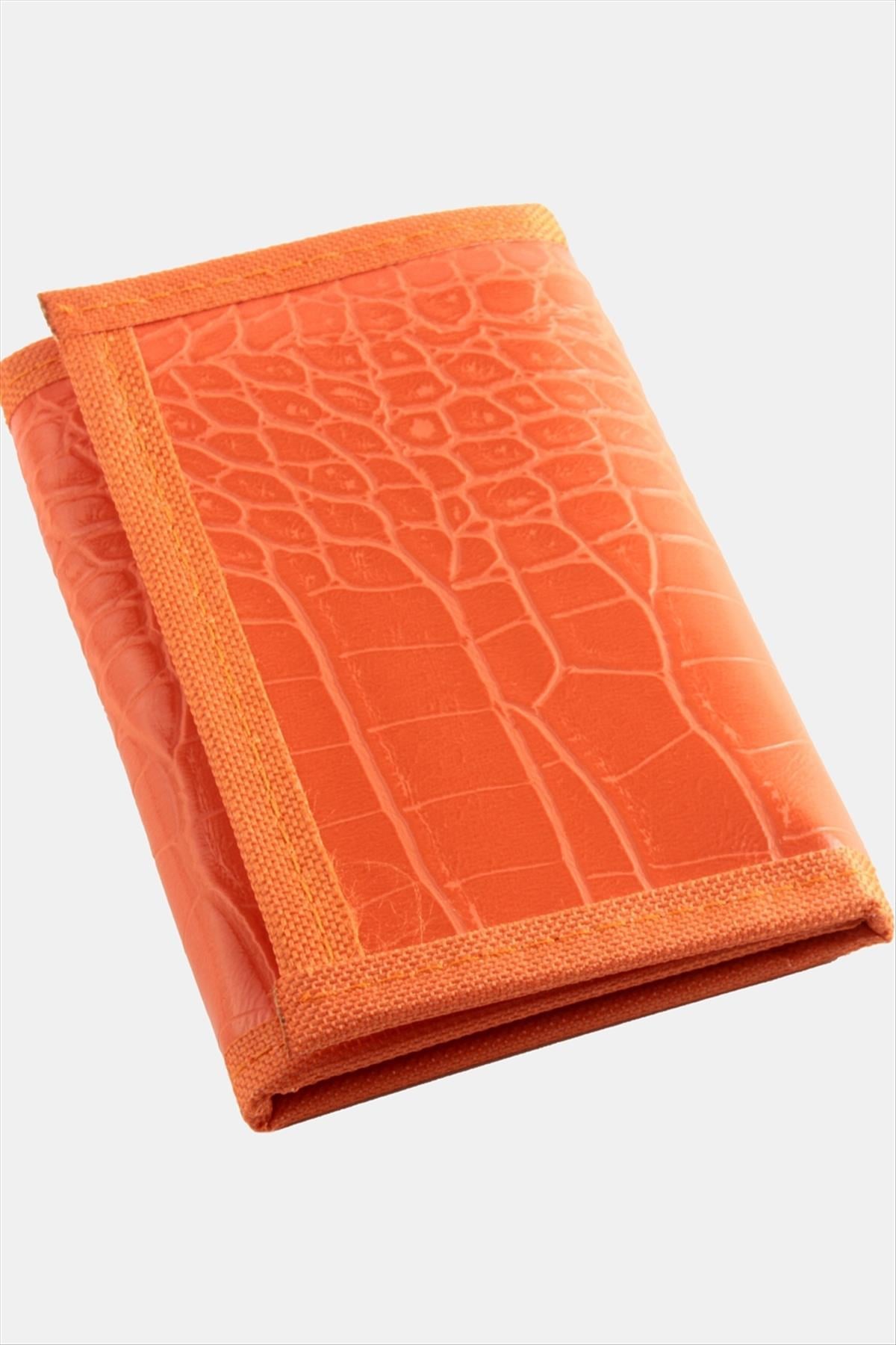 Cırtcırtlı Turuncu Cüzdan