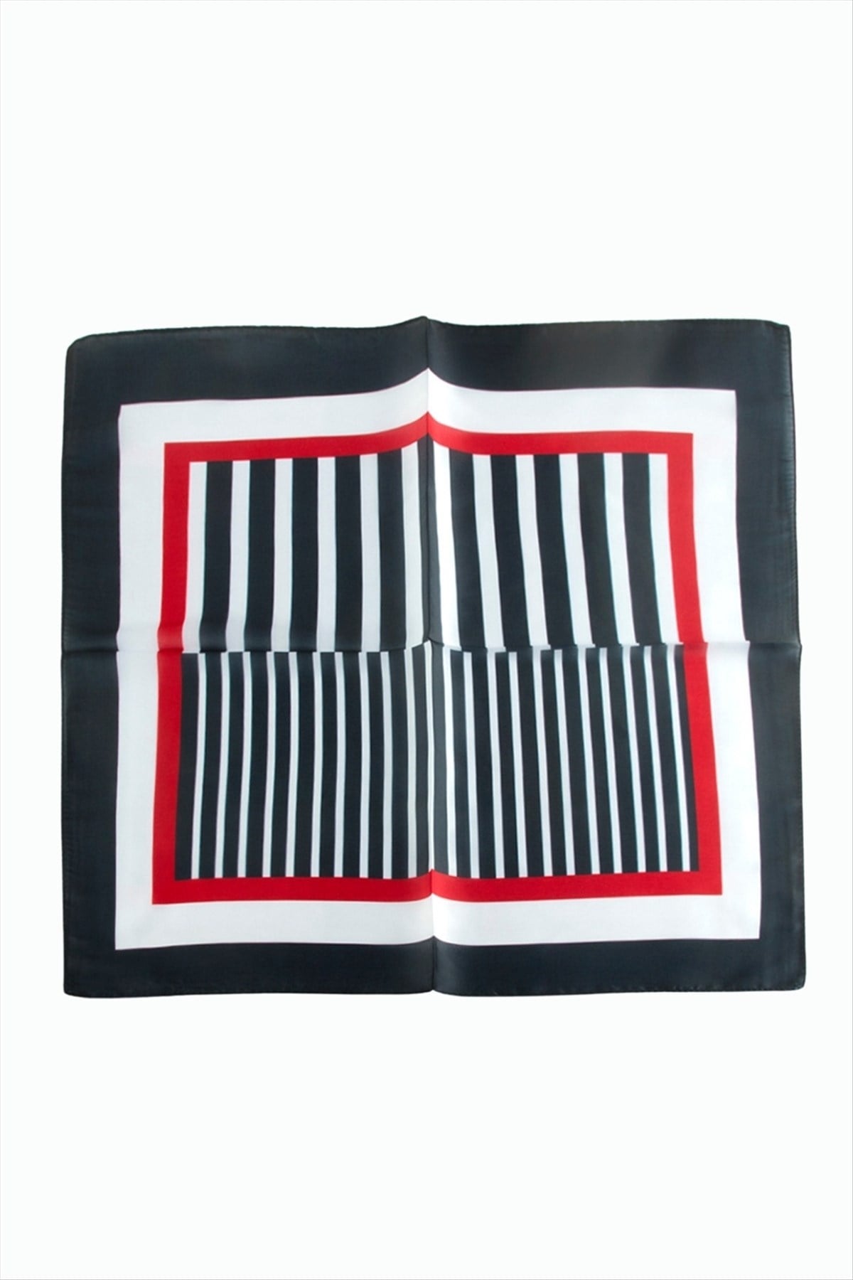 Çizgili Desenli Zr Şifon Fular 50*50 cm