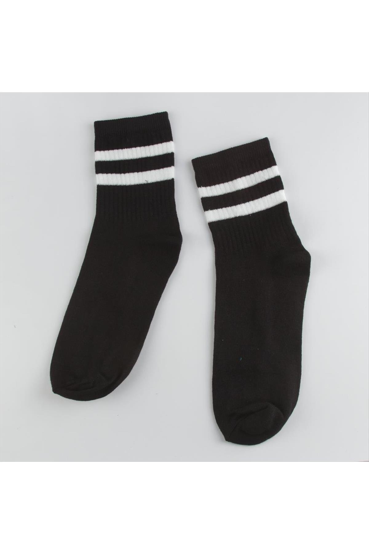 Çizgili Kolej Çorap