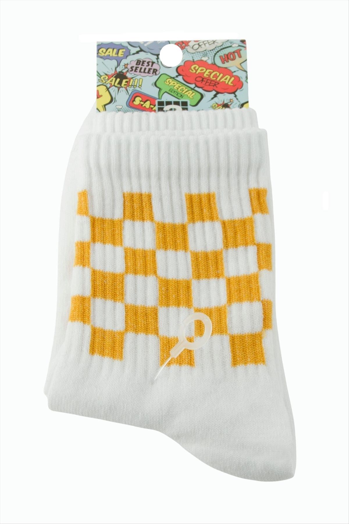 Dama Desenli Kolej Çorap 8*28