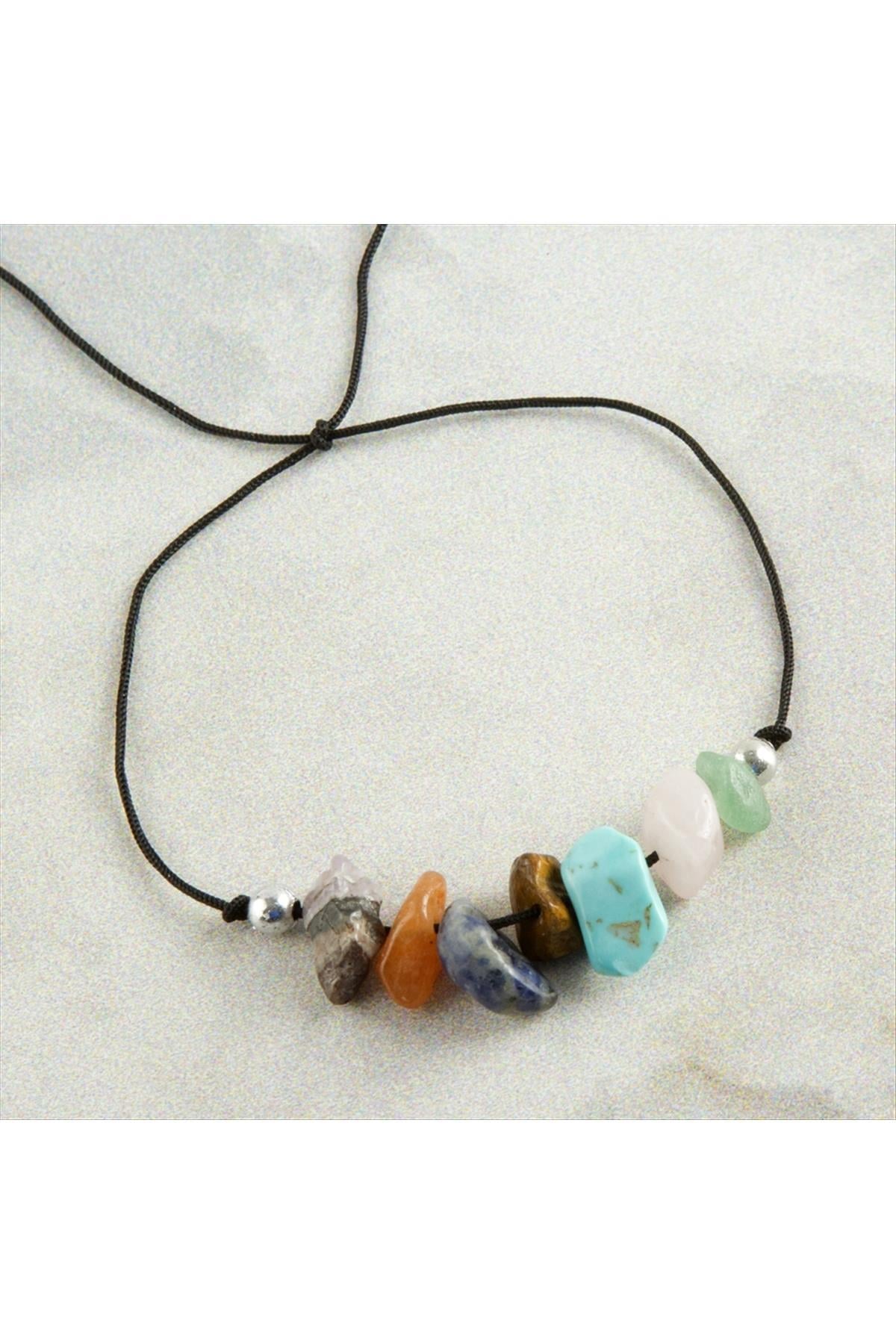 Doğaltaş Taş Çakra Bileklik