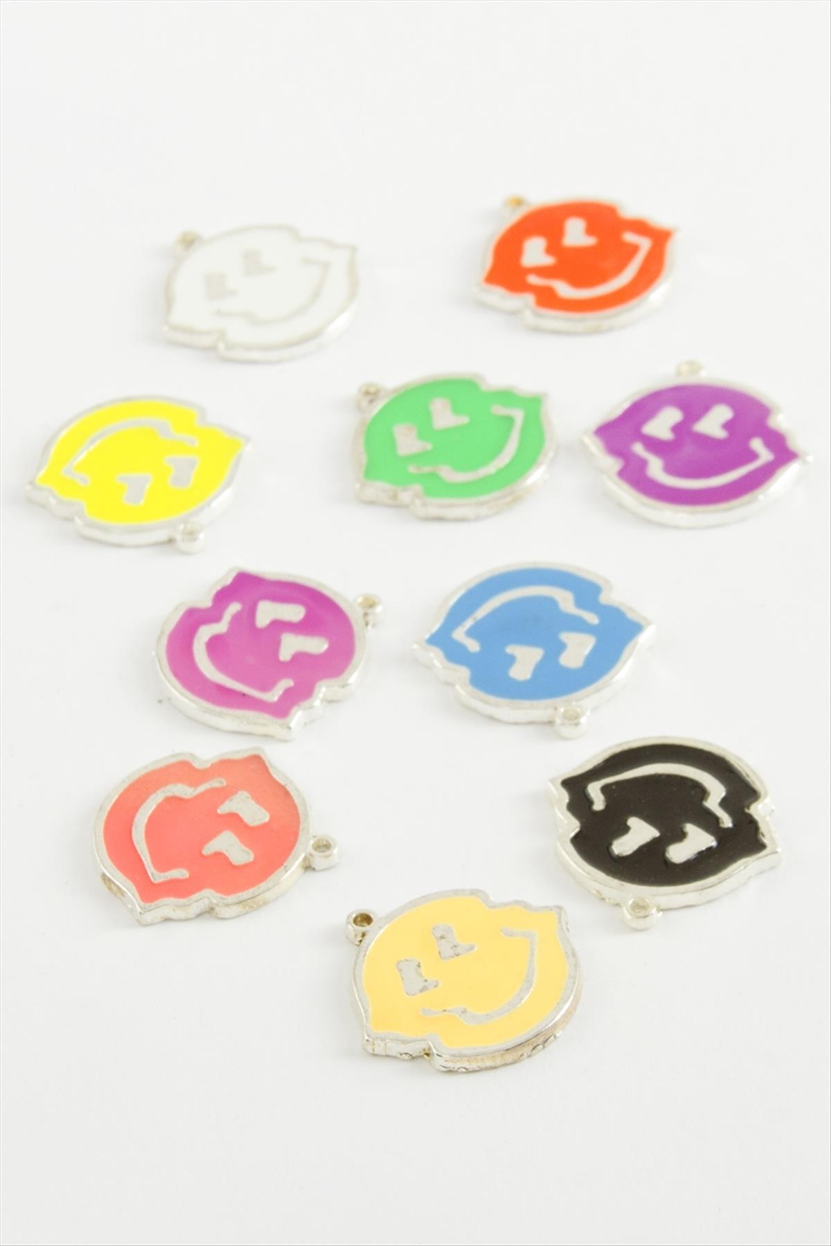 Emoji Tek Kulp Mineli Bileklik ve Kolye Ucu Aparatı 1 Adet