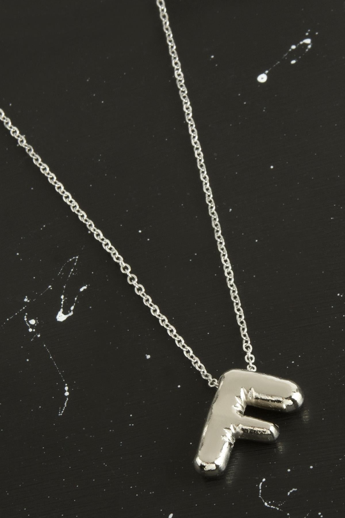 F Harfli Balon Kolye