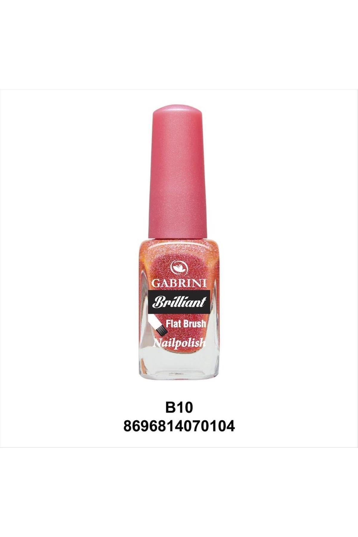 Gabrini Brilliant Flat Brush Oje (Simli Oje)