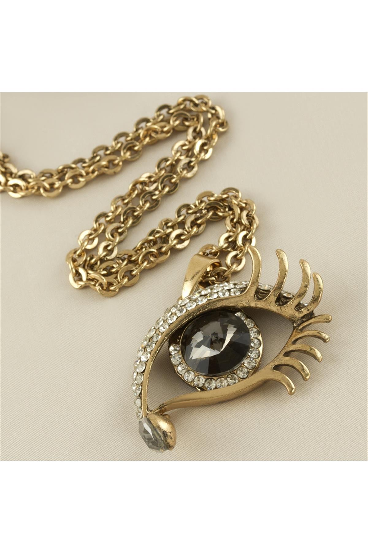Göz Şekilli Otantik Kolye