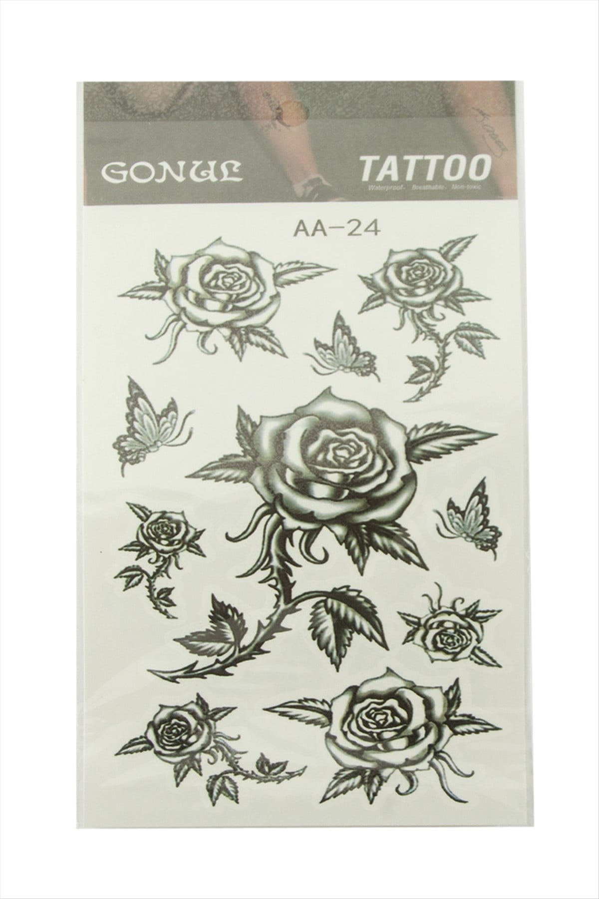 Gül Tattoo Dövme Sticker