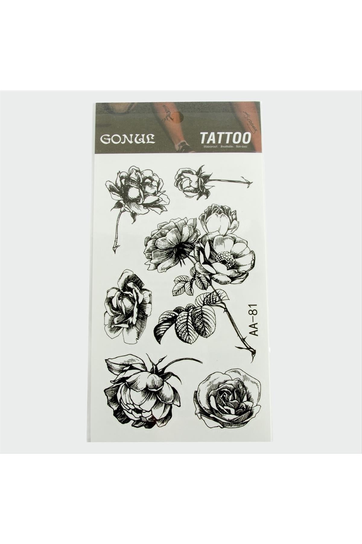 Gül Tattoo Dövme Sticker