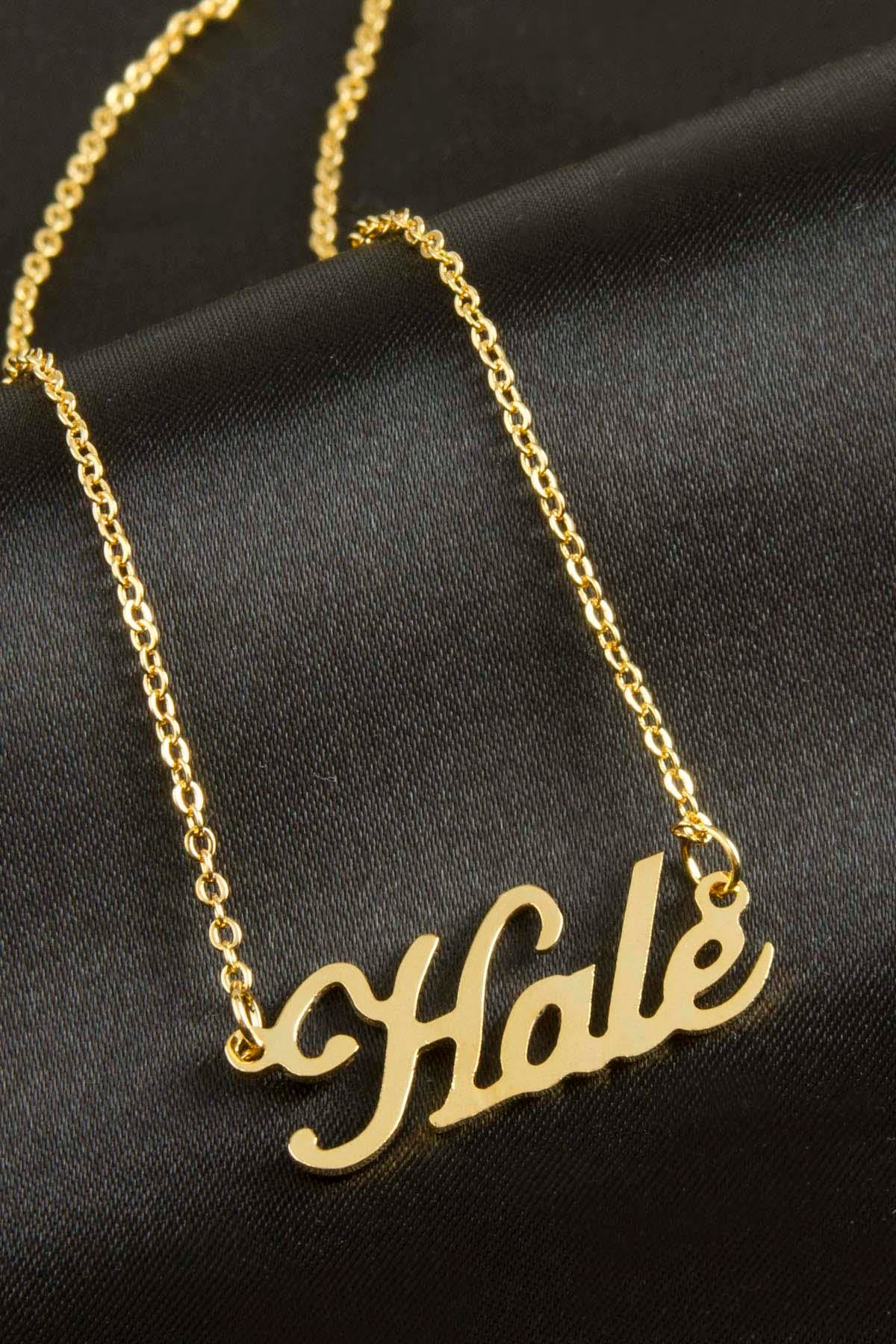 Hale isimli kolye (Kişiye Özel)