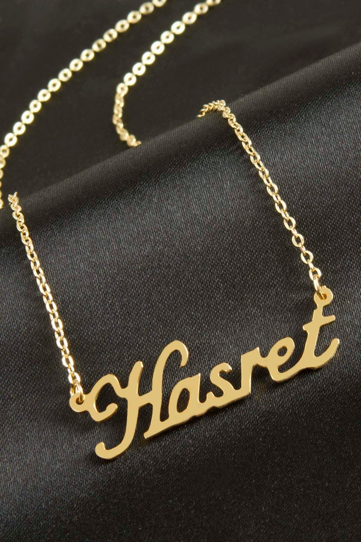 Hasret isimli kolye (Kişiye Özel)