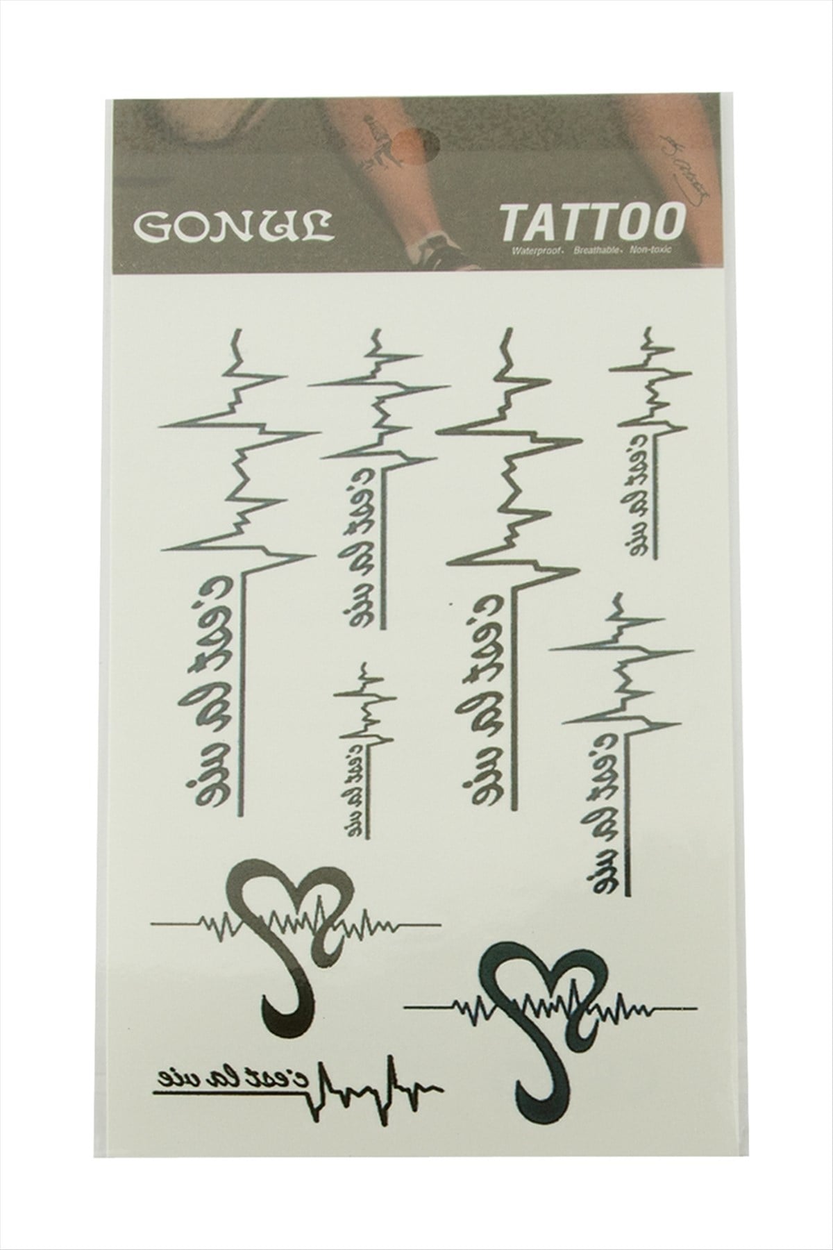 İmzalı Tattoo Dövme Sticker