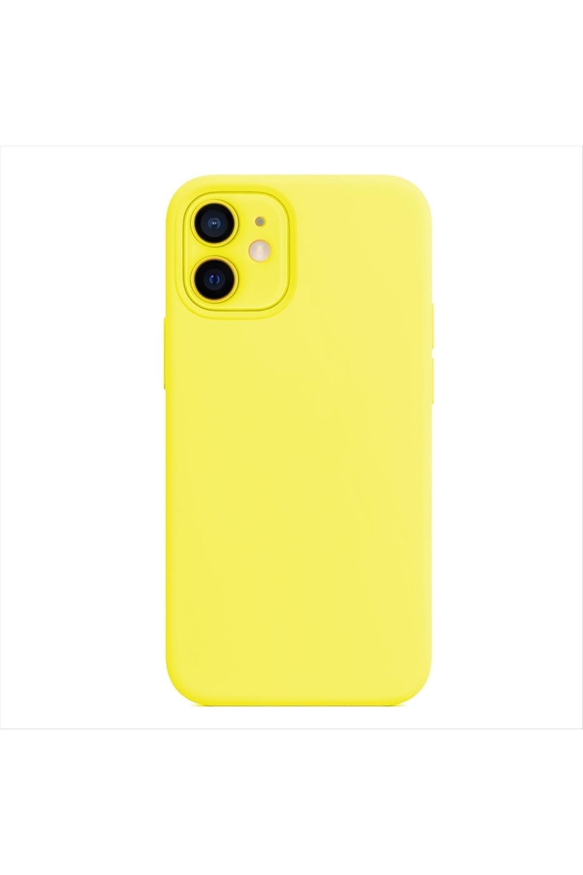 iPhone 12 Kadife Kaplı Lüx Lansman Silikon Kılıf
