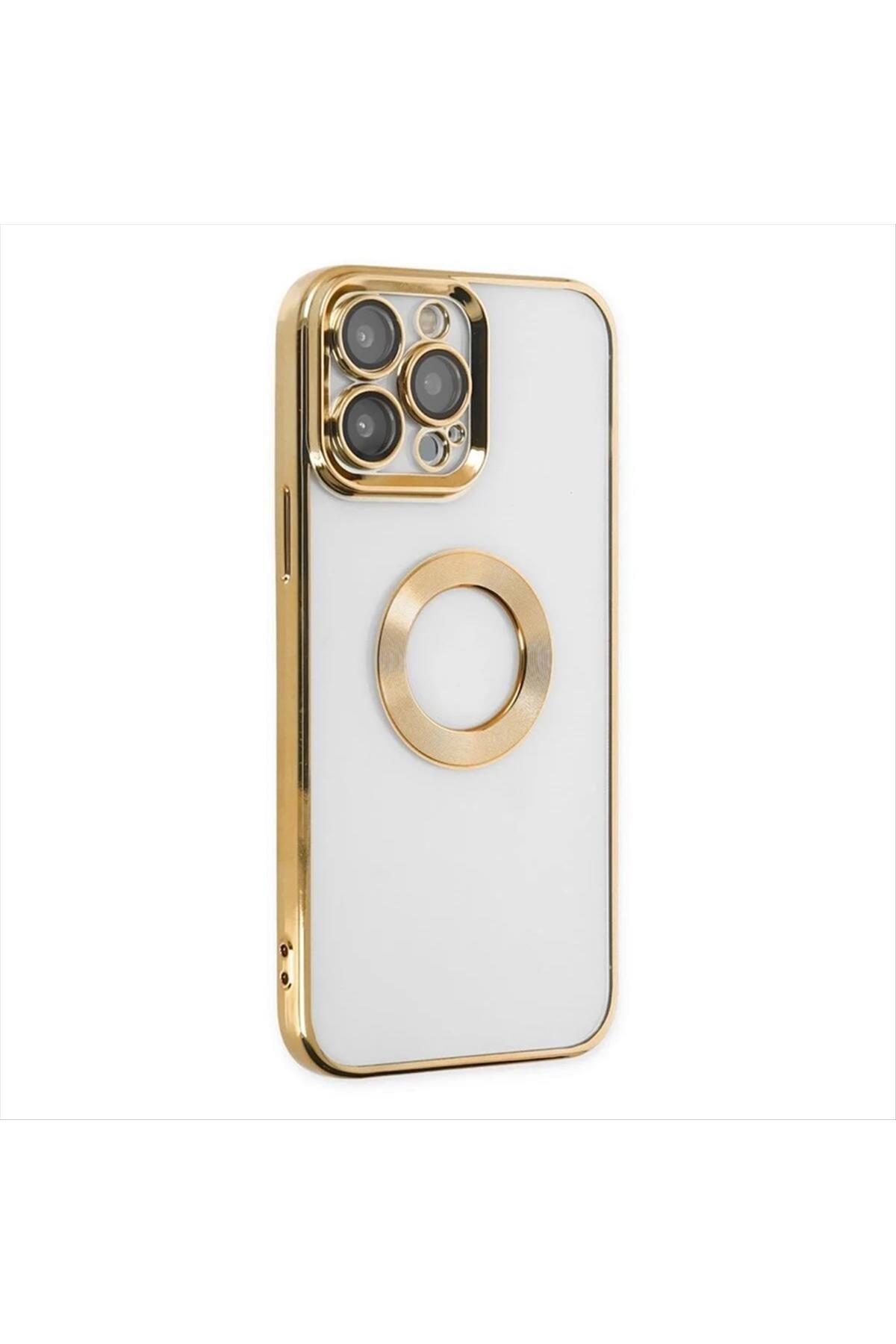 iPhone 12 Pro Max Lüx Lensli Lazer Silikon Kılıf (Kamera Korumalı)